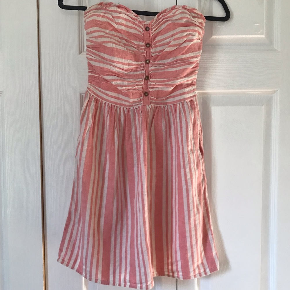 Pink/White Stripe Gap Dress